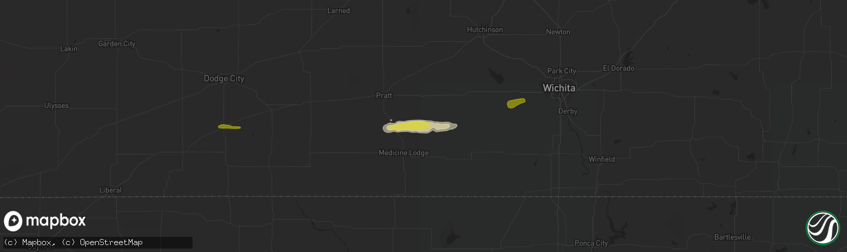 Hail map in Nashville, KS on March 23, 2020