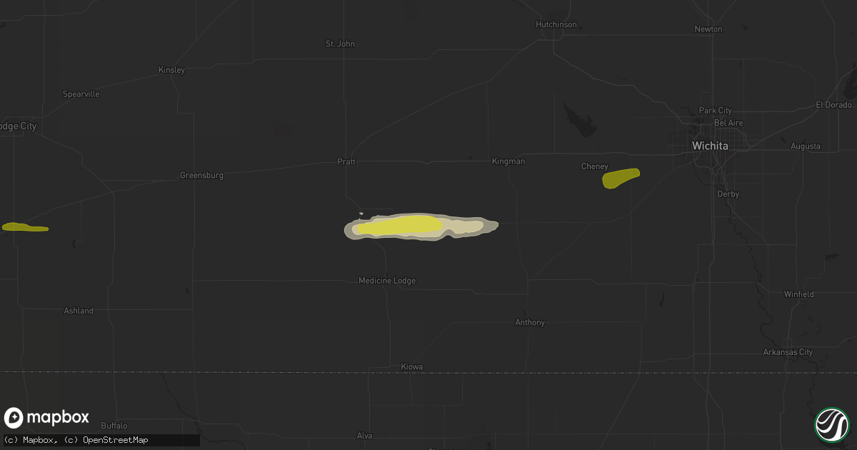 Hail map in Nashville, KS on March 23, 2020