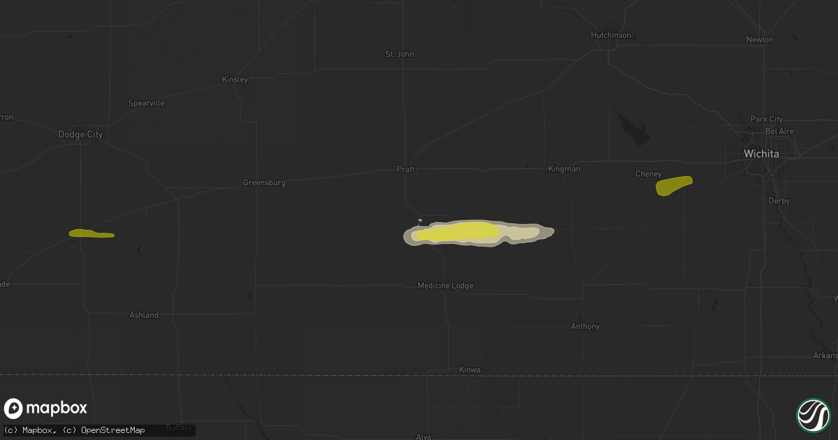 Hail map in Sawyer, KS on March 23, 2020
