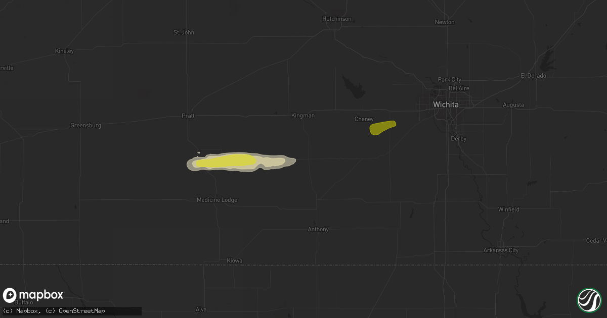 Hail map in Spivey, KS on March 23, 2020