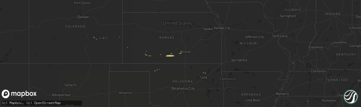 Hail map on March 23, 2020