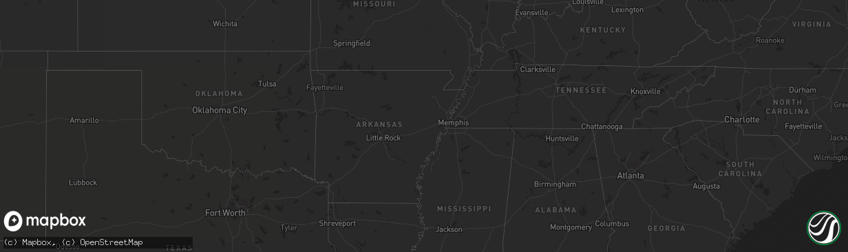 Hail map in Illinois on March 23, 2021