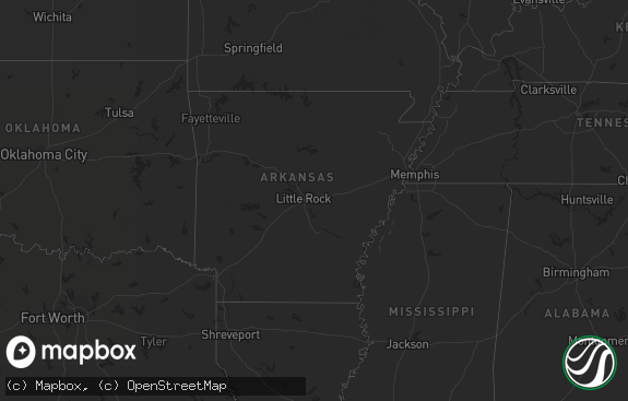 Hail map preview on 03-23-2021