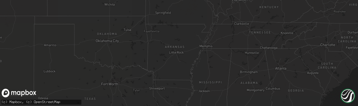 Hail map on March 23, 2021