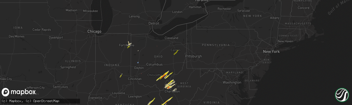 Hail map on March 23, 2022