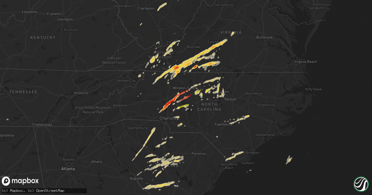 Hail map on March 24, 2012