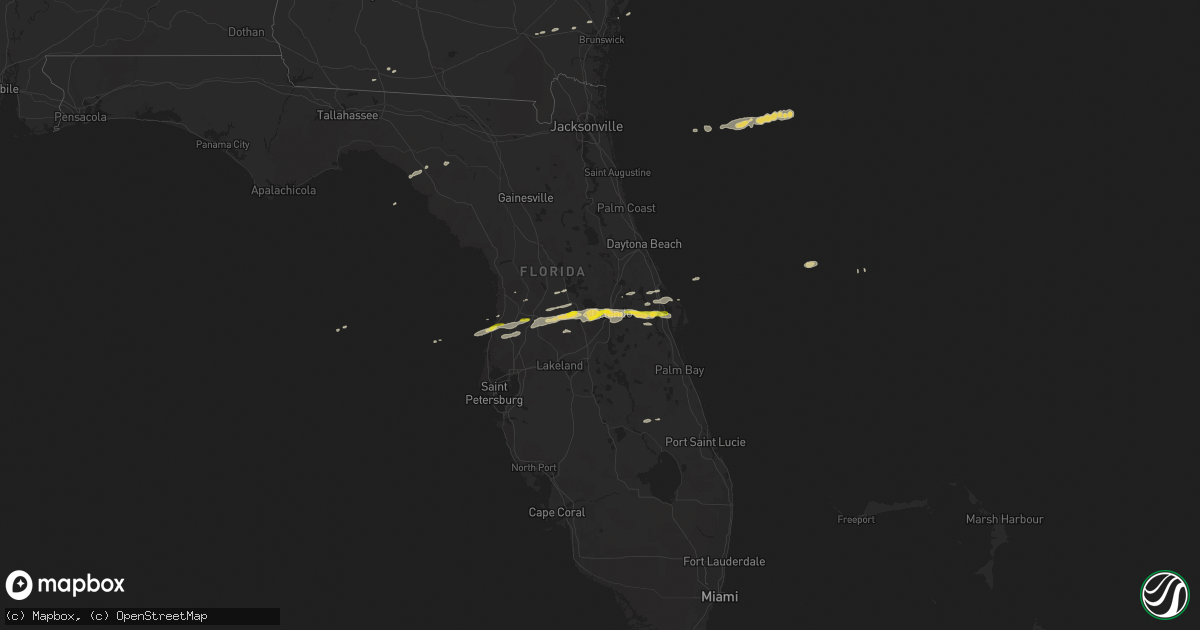 Hail map on March 24, 2013