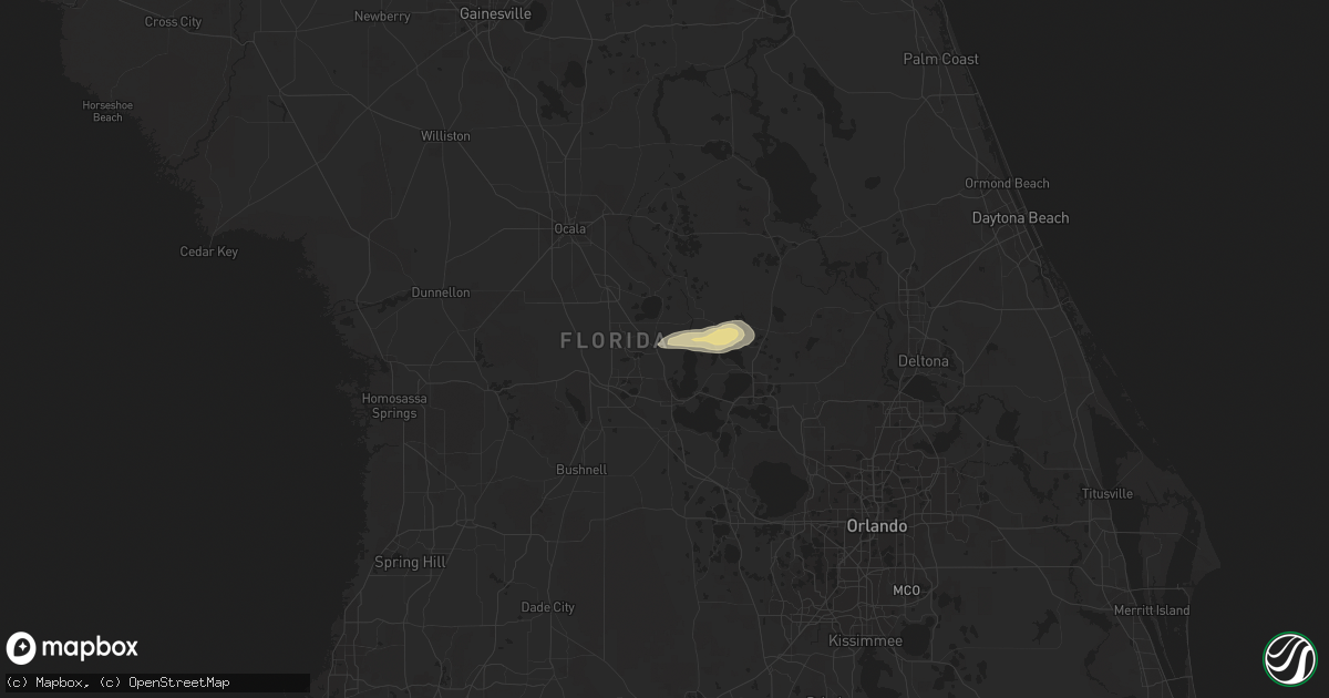 Hail map in Lady Lake, FL on March 24, 2016