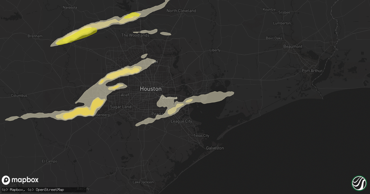 Hail map in La Porte, TX on March 24, 2017