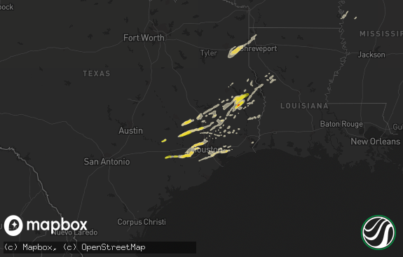 Hail map preview on 03-24-2017