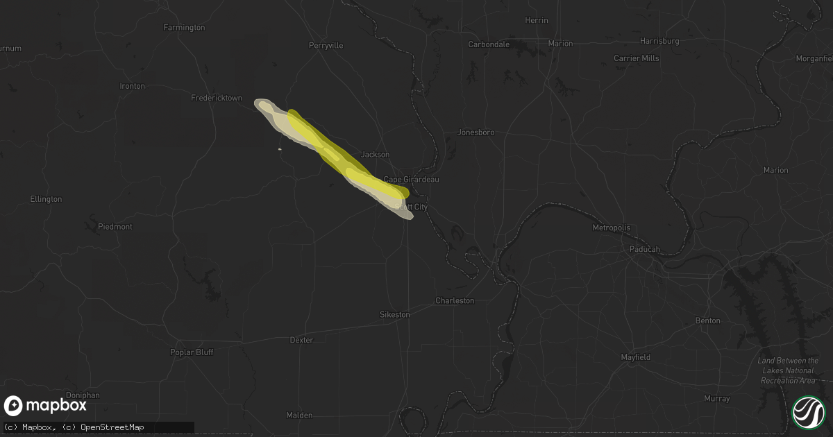 Hail map in Scott City, MO on March 24, 2018