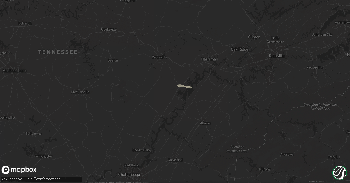 Hail map in Spring City, TN on March 24, 2018