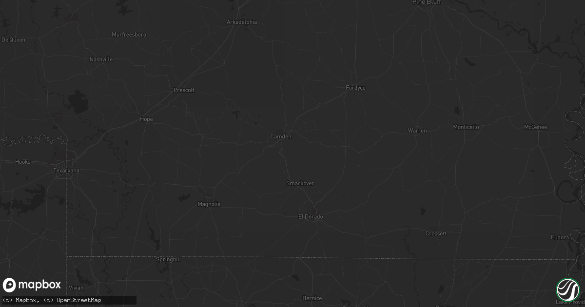 Hail map in Rolling Fork, MS on March 24, 2023