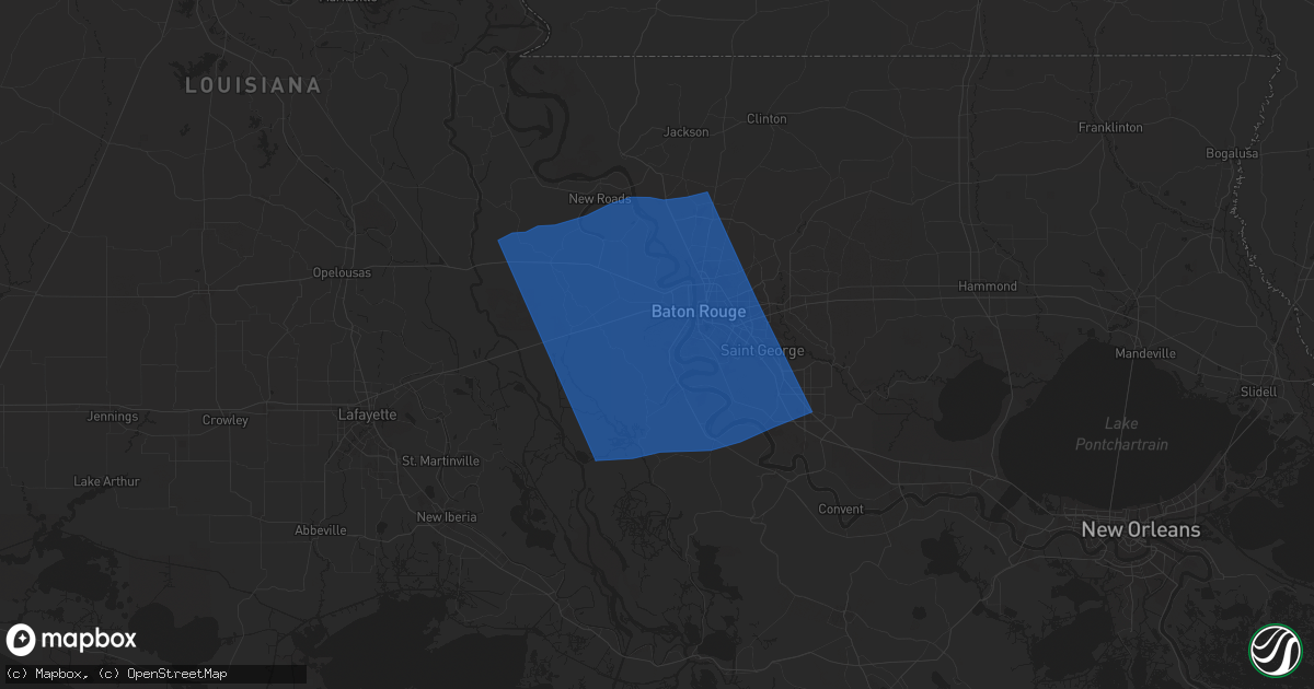 Hail map in Brusly, LA on March 24, 2025