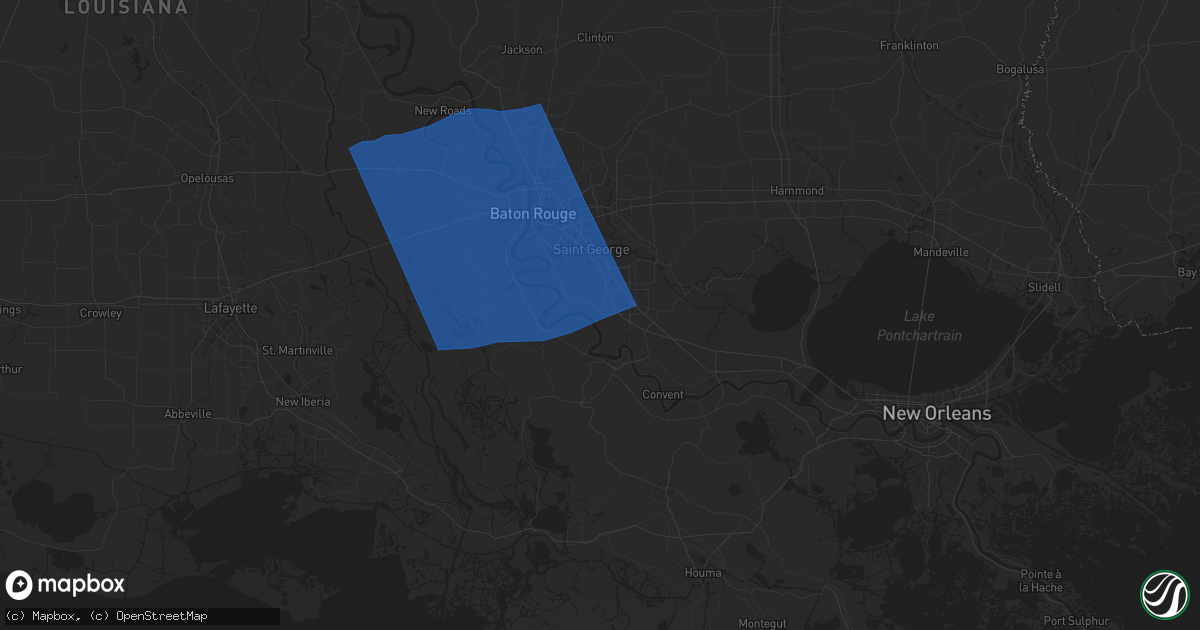 Hail map in Geismar, LA on March 24, 2025
