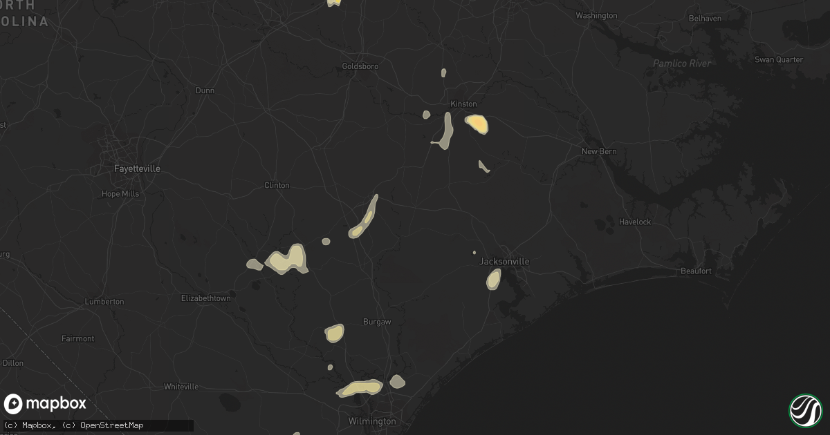 Hail map in Robersonville, NC on March 25, 2012