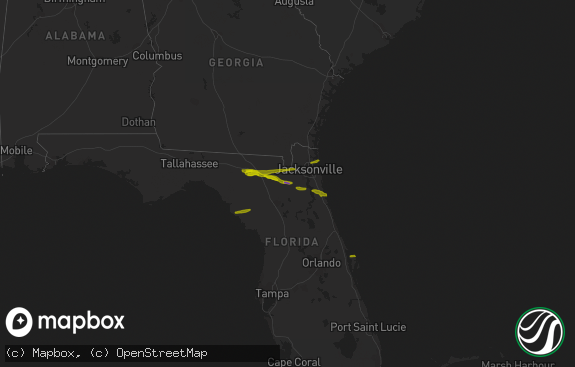 Hail map preview on 03-25-2013
