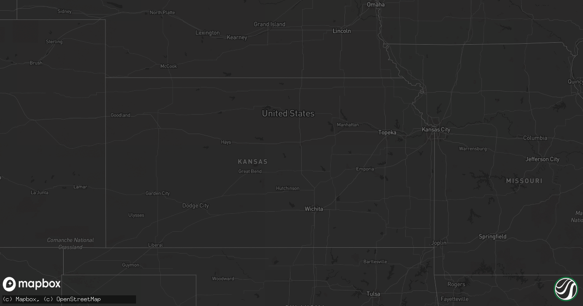 Hail map on March 26, 2012