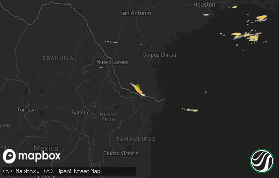 Hail map preview on 03-26-2015