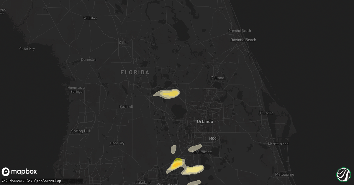 Hail map in Mount Dora, FL on March 26, 2016