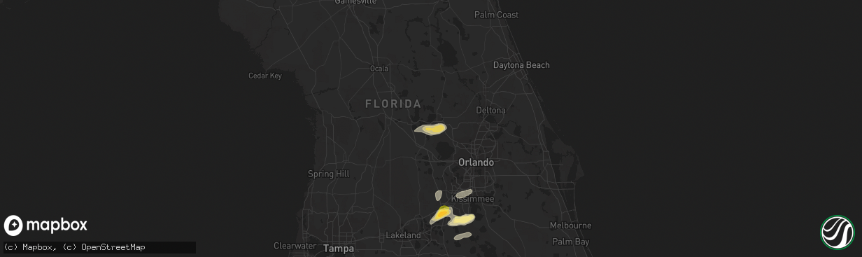 Hail map in Tavares, FL on March 26, 2016