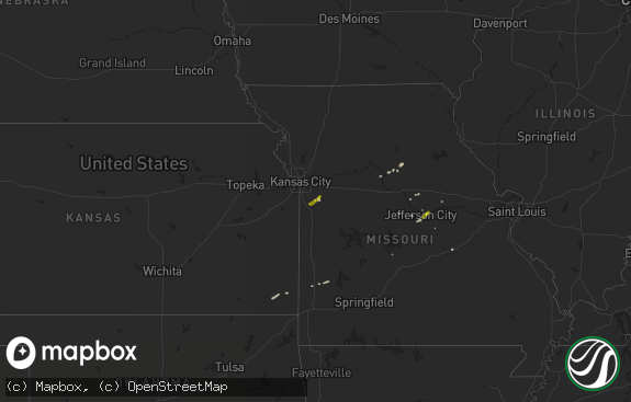 Hail map preview on 03-26-2018