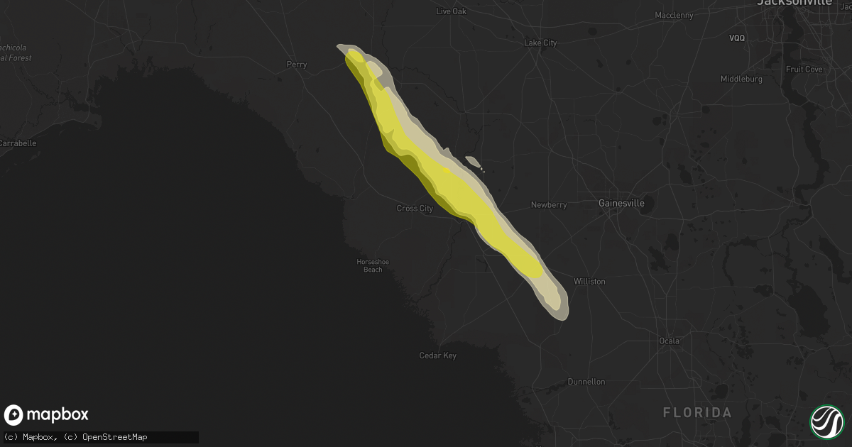 Hail map in Old Town, FL on March 26, 2019