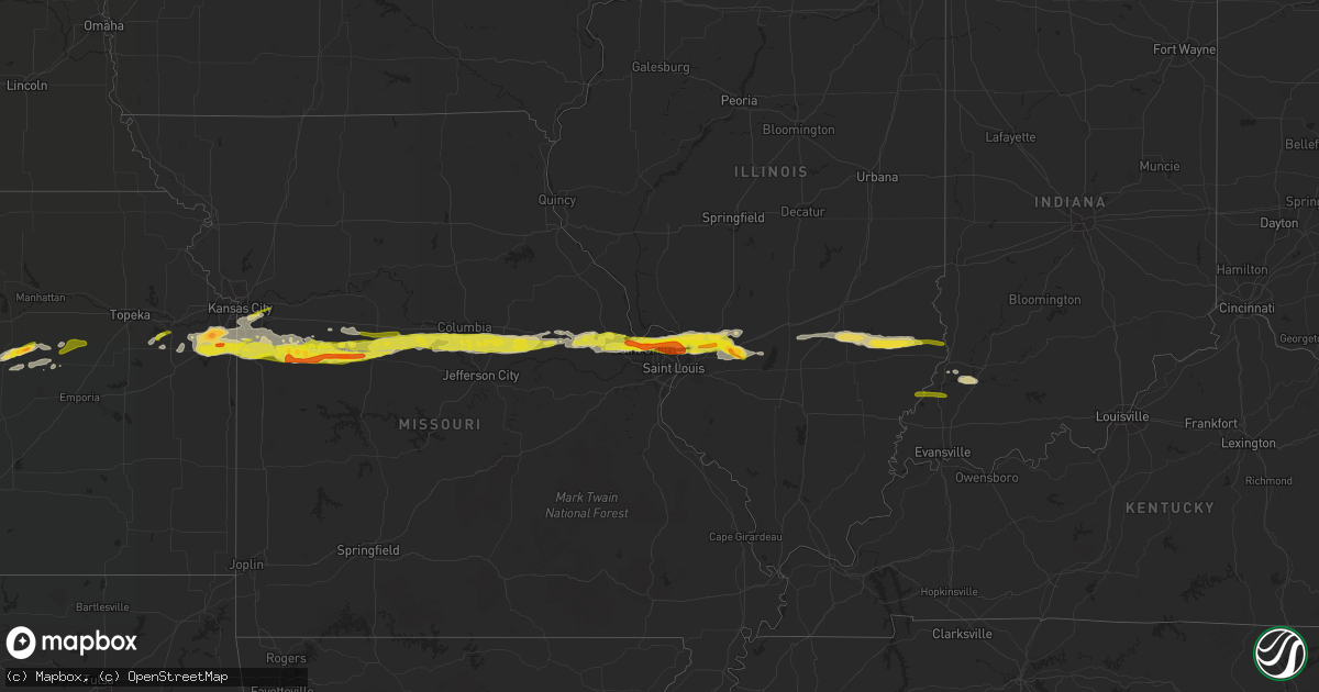 Hail map on March 26, 2020