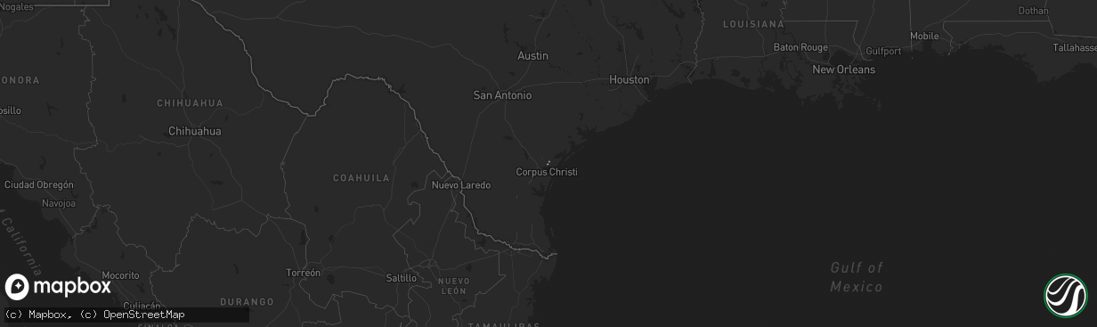 Hail map in Texas on March 26, 2022