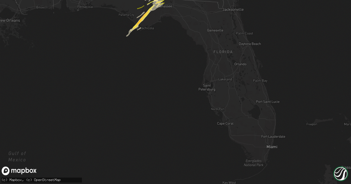 Hail map in Florida on March 26, 2024