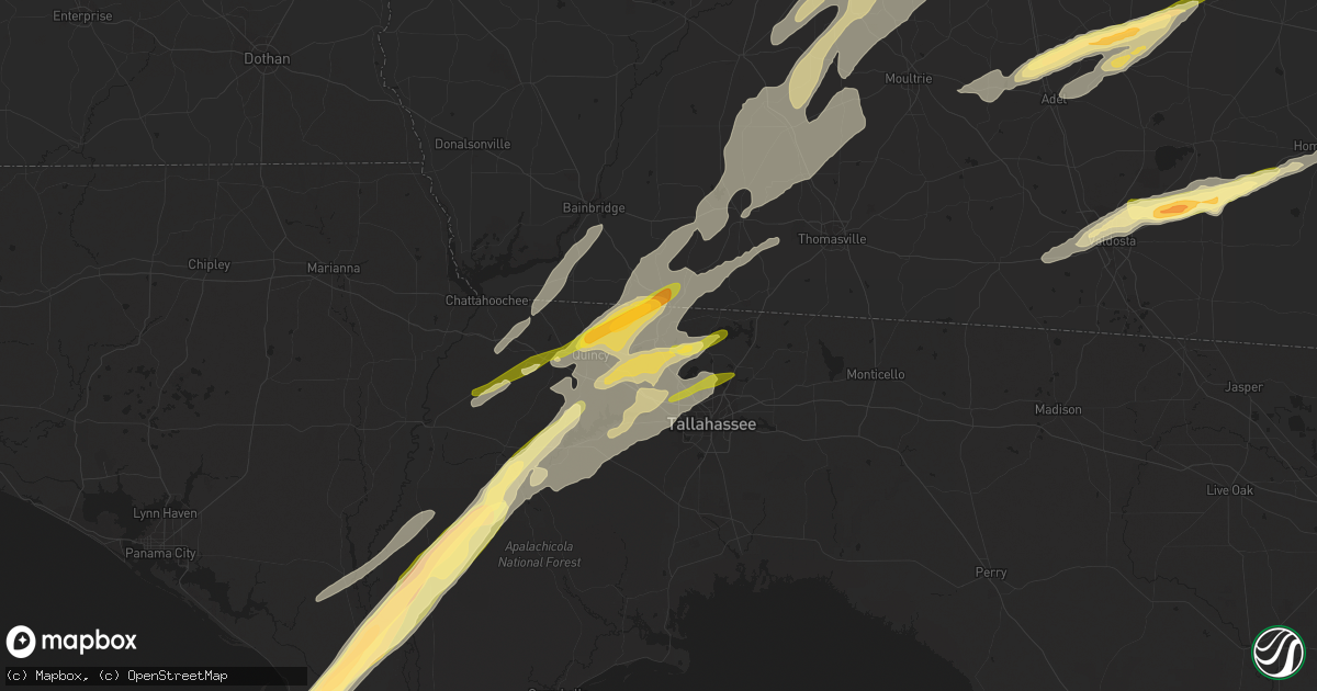 Hail map in Havana, FL on March 26, 2024