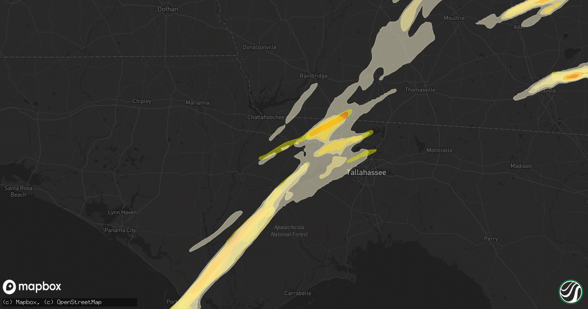 Hail map in Quincy, FL on March 26, 2024
