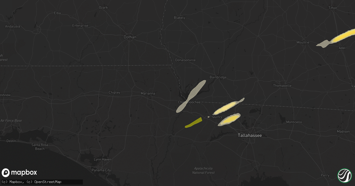 Hail map in Sneads, FL on March 26, 2024