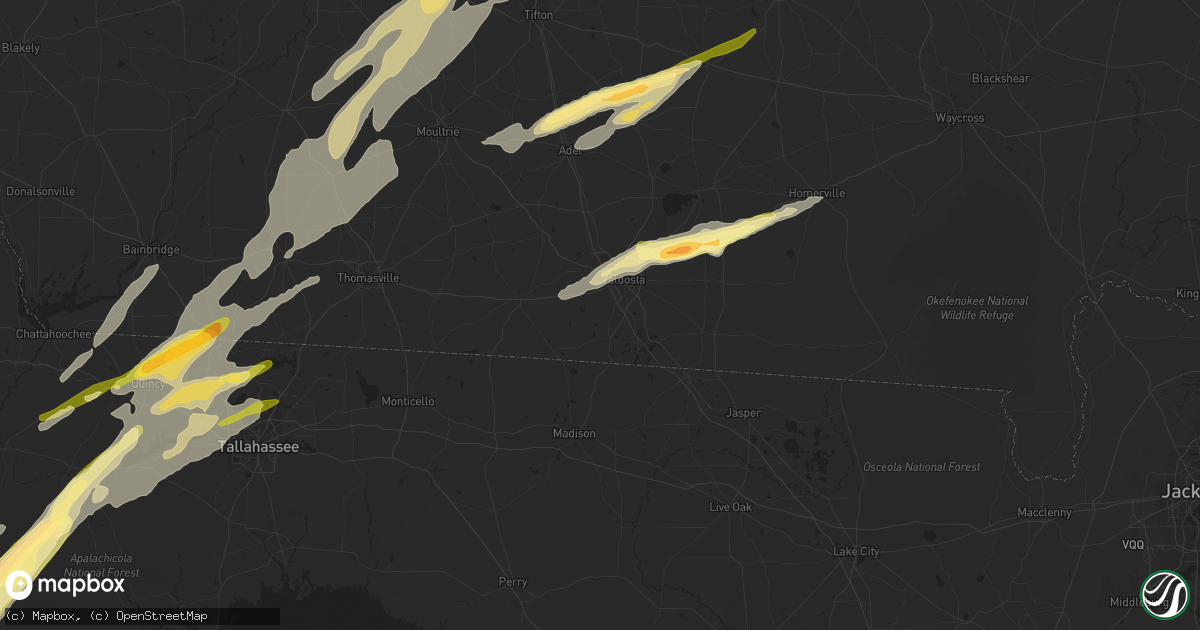 Hail map in Valdosta, GA on March 26, 2024
