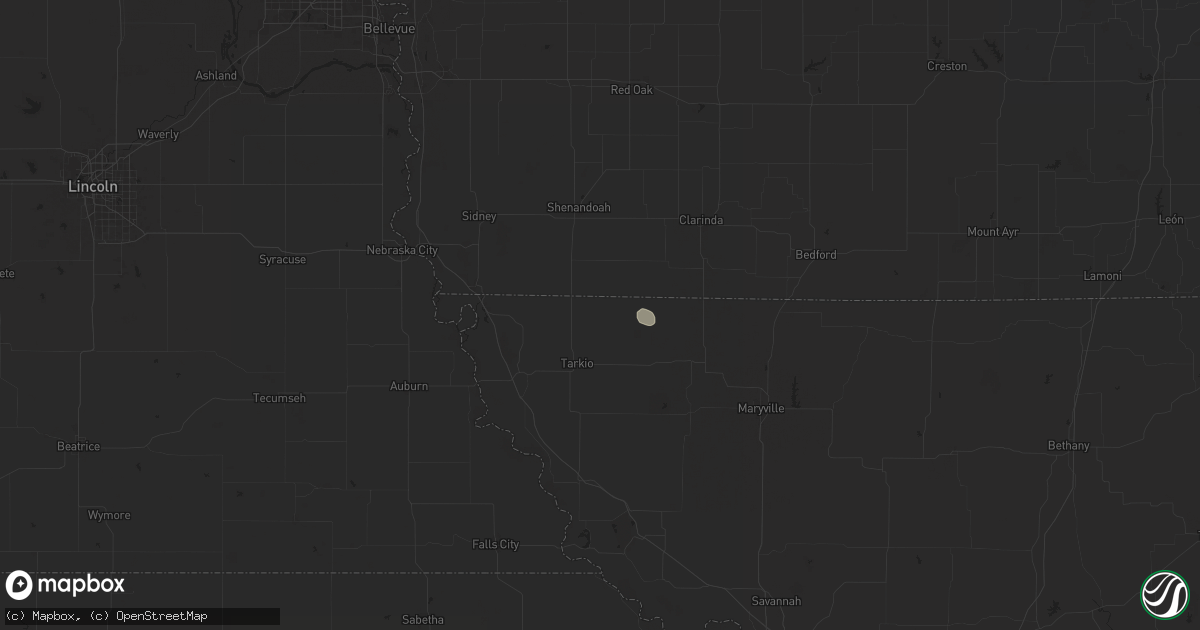 Hail map in Westboro, MO on March 26, 2025