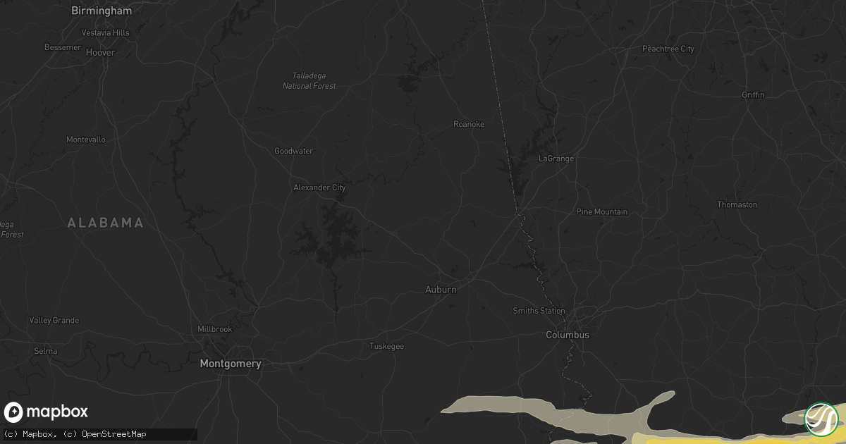 Hail map in Okatie, SC on March 27, 2011