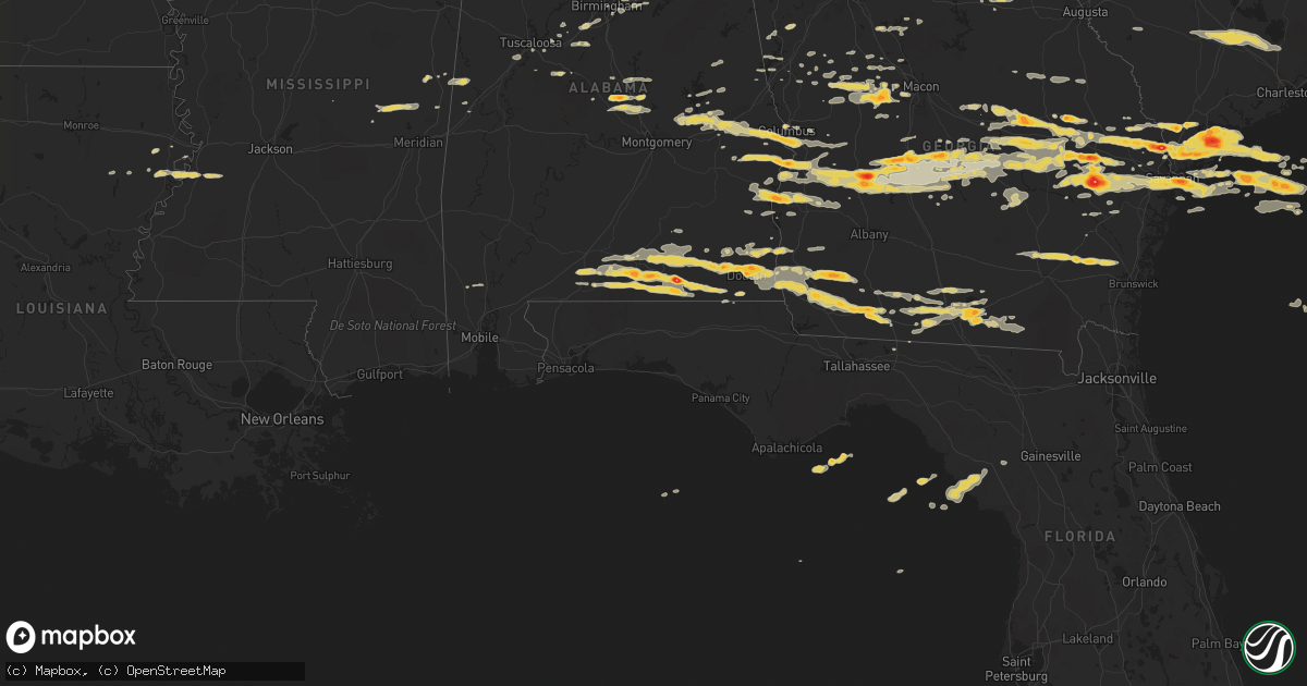 Hail map on March 27, 2011
