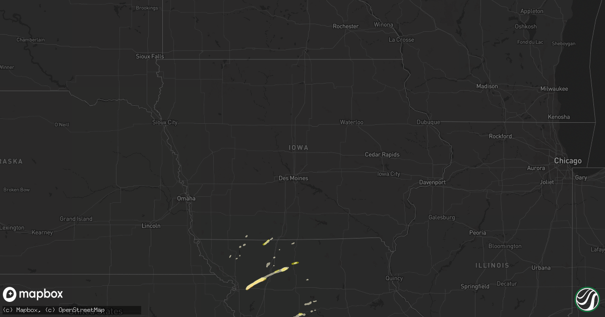 Hail map in Iowa on March 27, 2014
