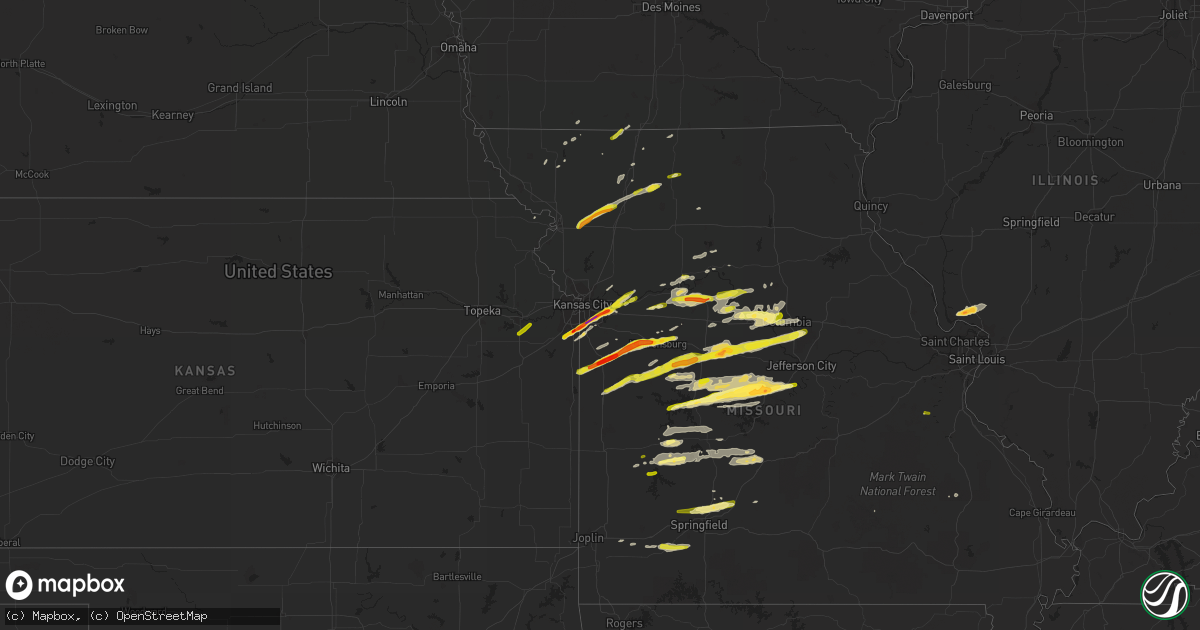 Hail map on March 27, 2014