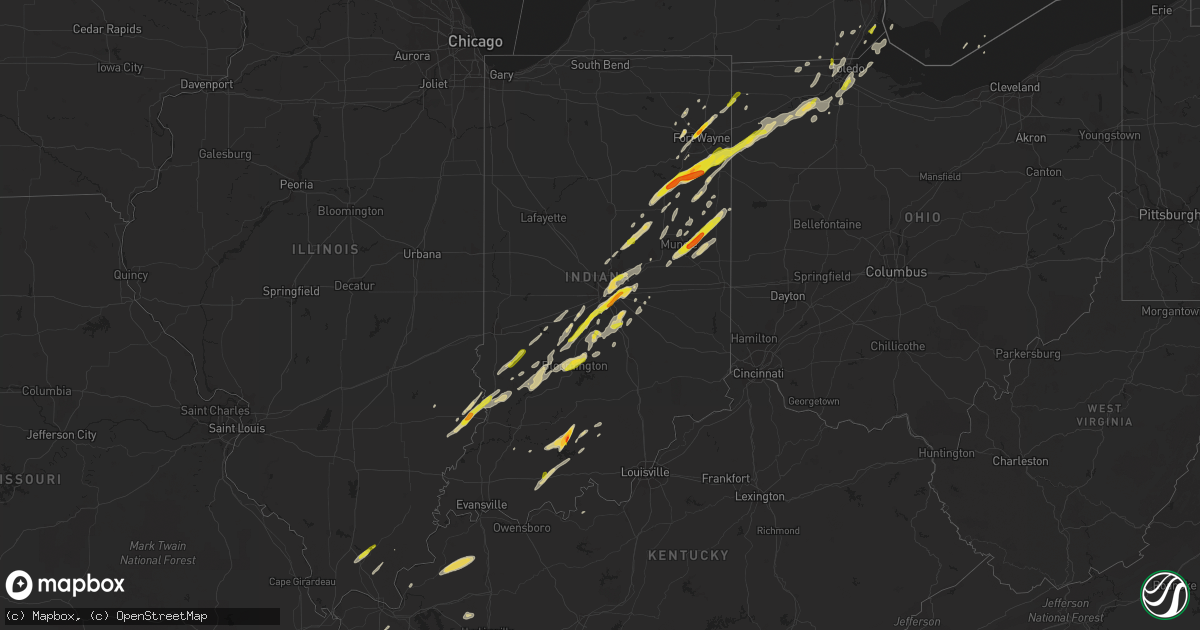 Hail map on March 27, 2016