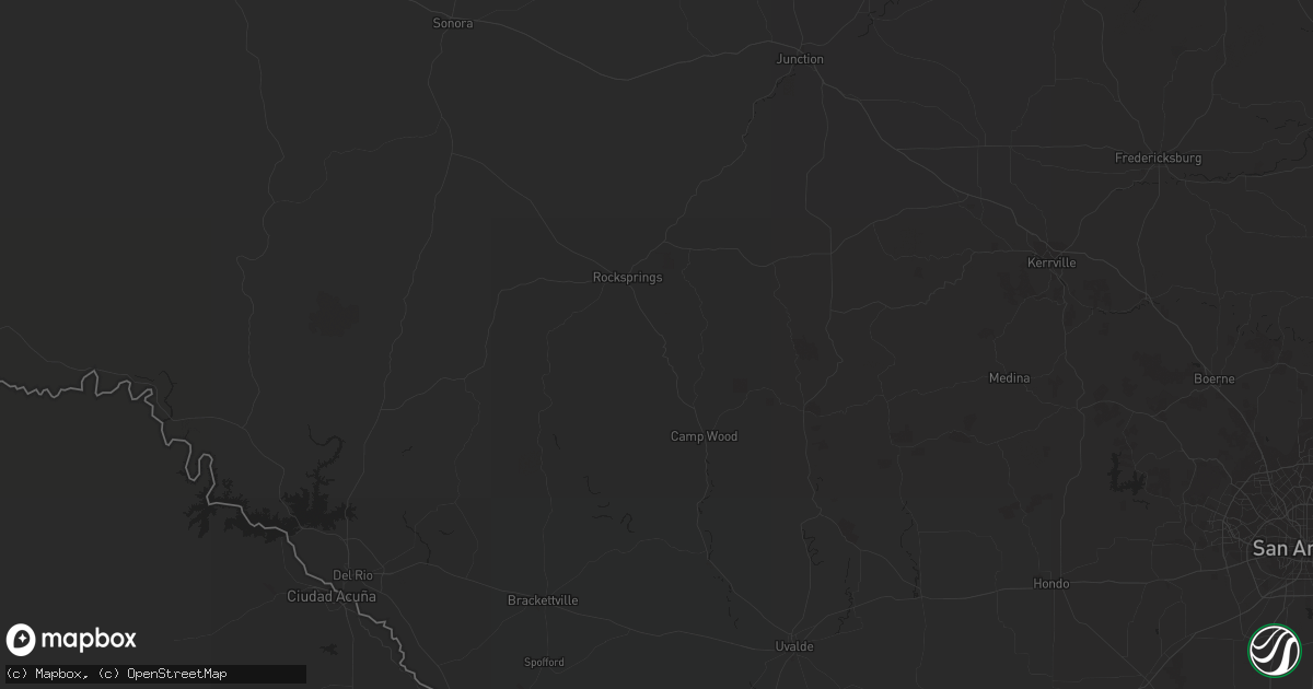 Hail map in Lubbock, TX on March 27, 2018