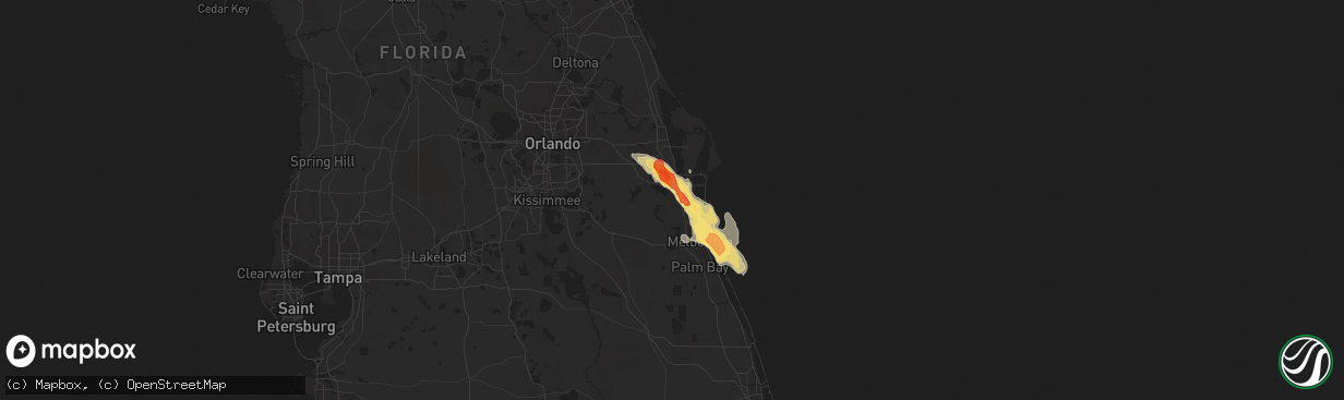 Hail map in Rockledge, FL on March 27, 2019