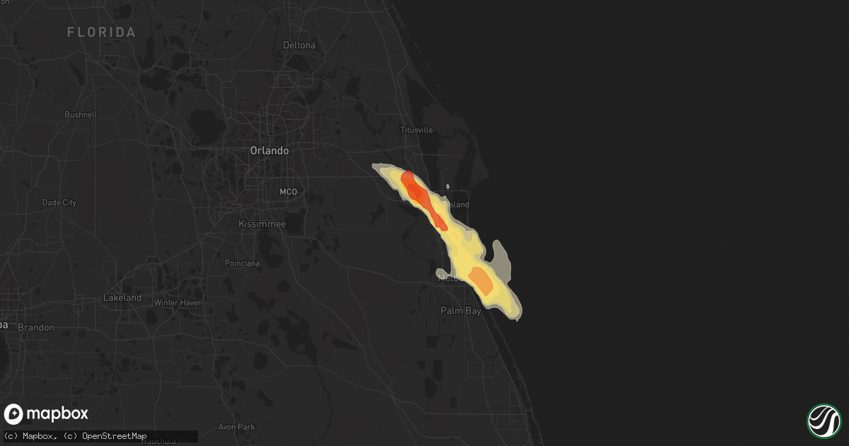 Hail map in Rockledge, FL on March 27, 2019
