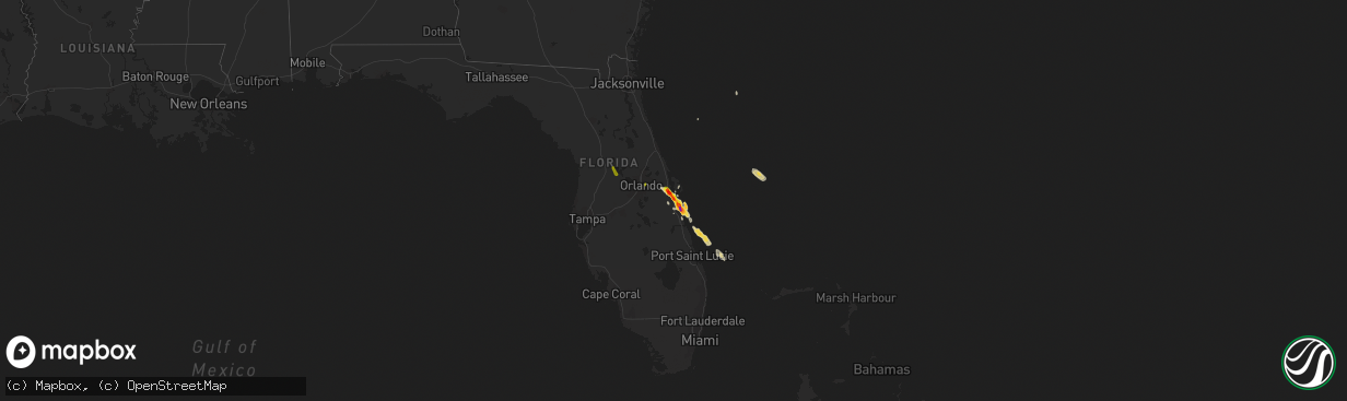 Hail map on March 27, 2019