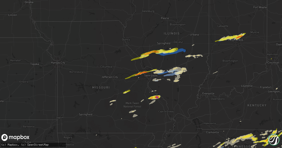Hail map on March 27, 2021
