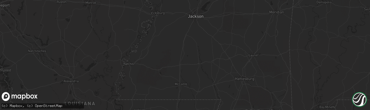 Hail map in De Leon, TX on March 27, 2023