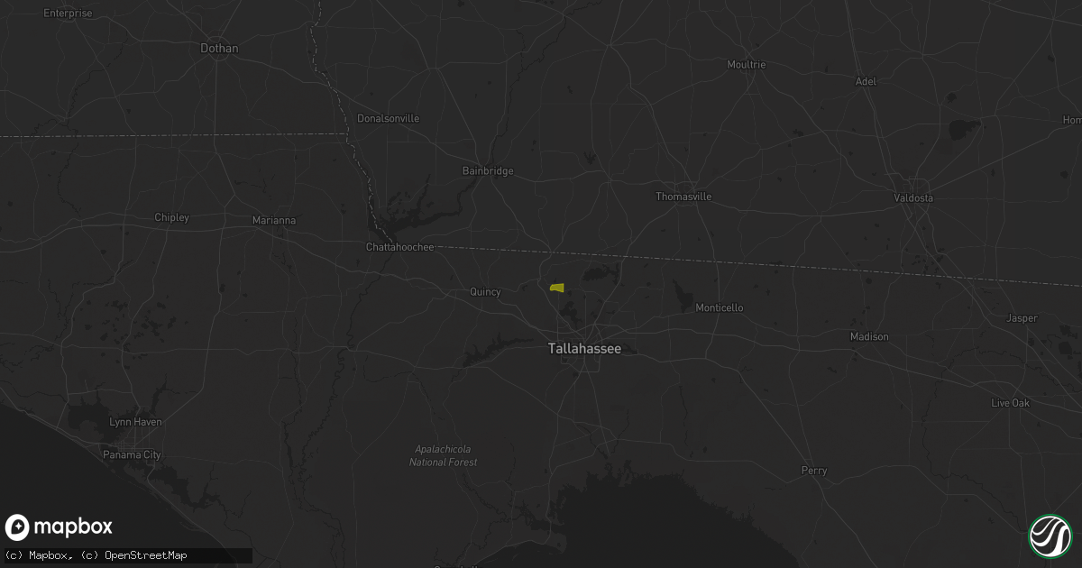 Hail map in Havana, FL on March 27, 2024