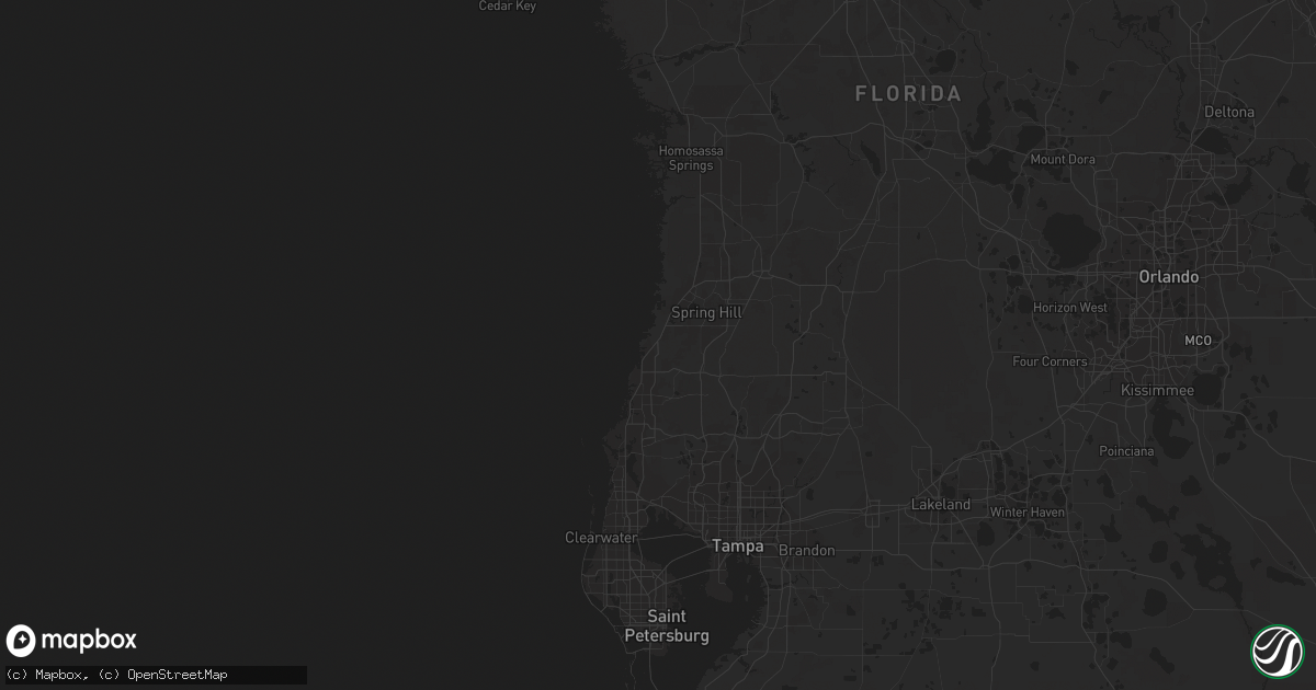 Hail map in Hudson, FL on March 27, 2024