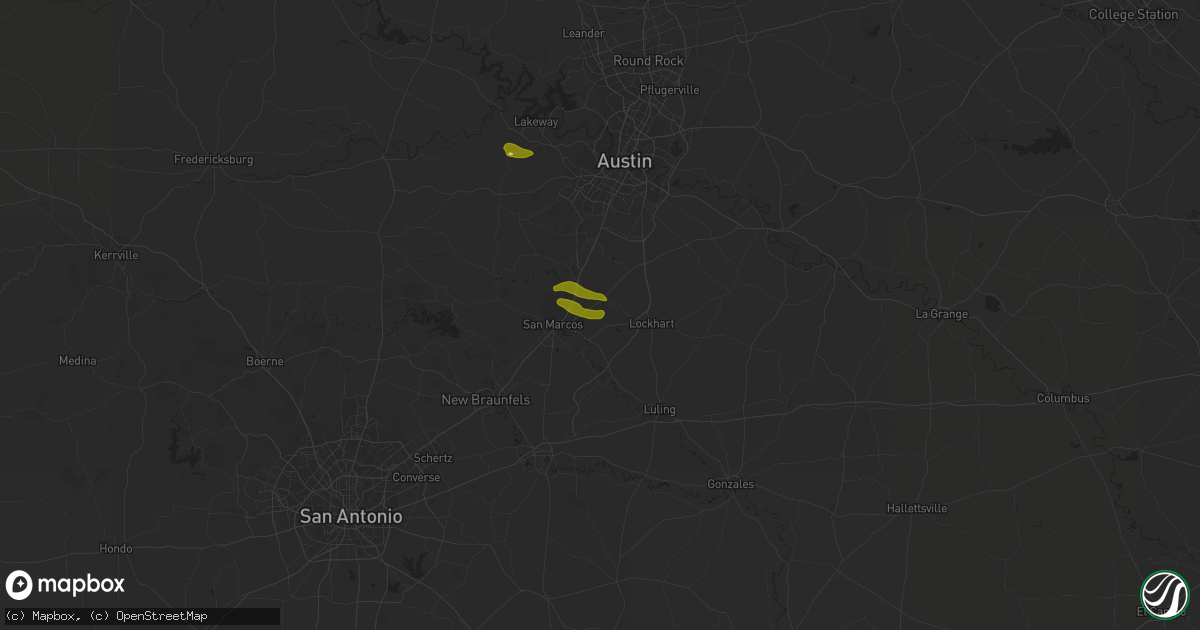 Hail map in Maxwell, TX on March 27, 2024