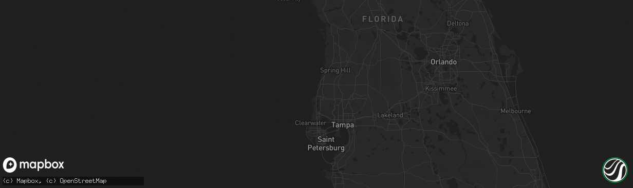 Hail map in New Port Richey, FL on March 27, 2024